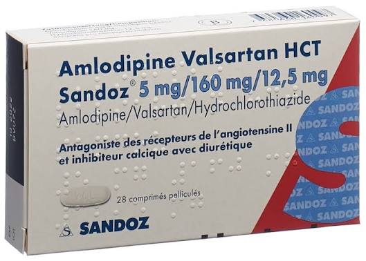AMLODIPINE VALSARTAN HYDROCHLOROTHIAZIDE 5/160/12.5mg