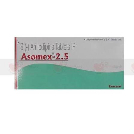 ASOMEX 2.5MG TAB/AMLODIPINE BESILATE